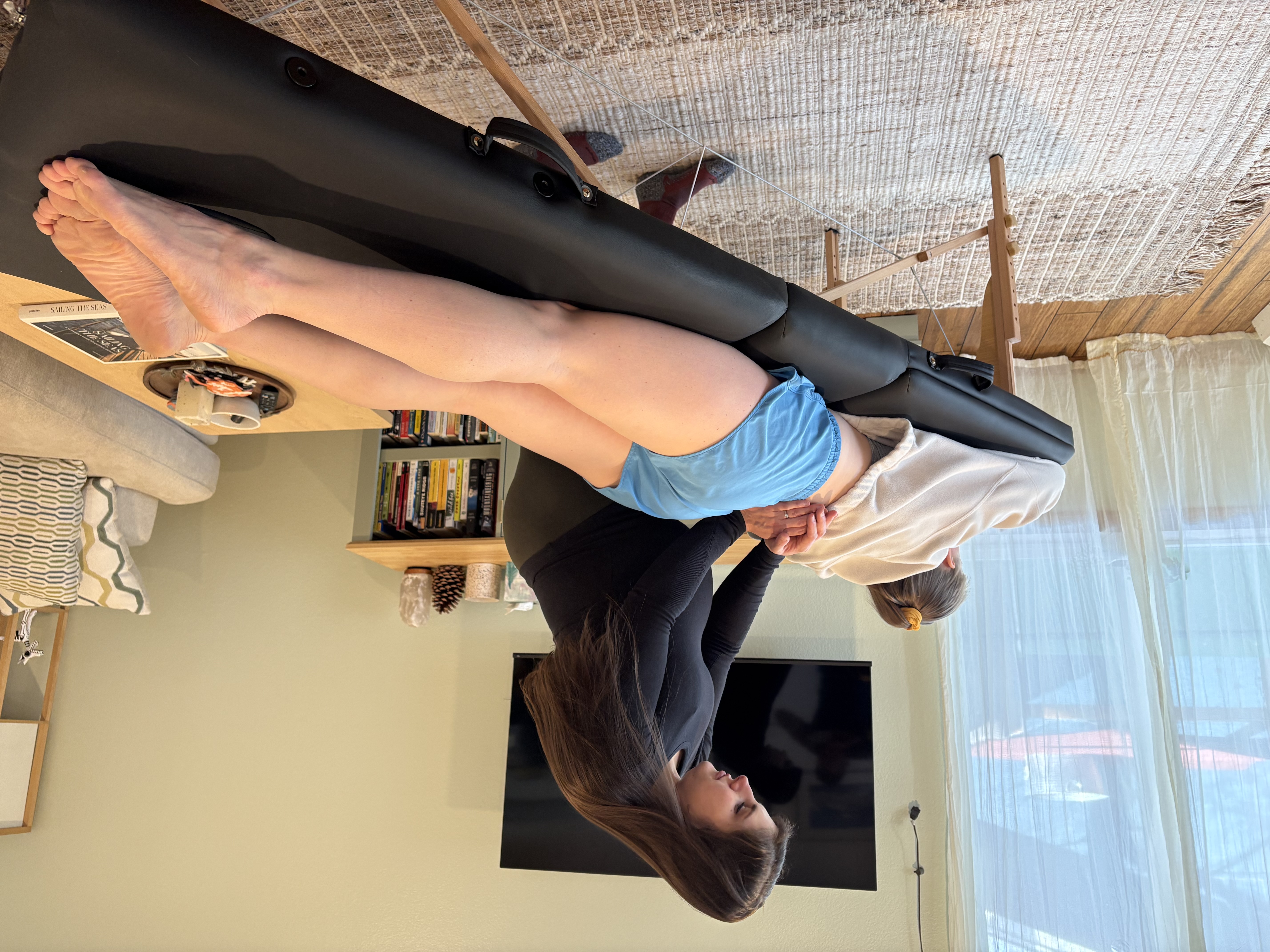 Michaela performing Physical Therapy